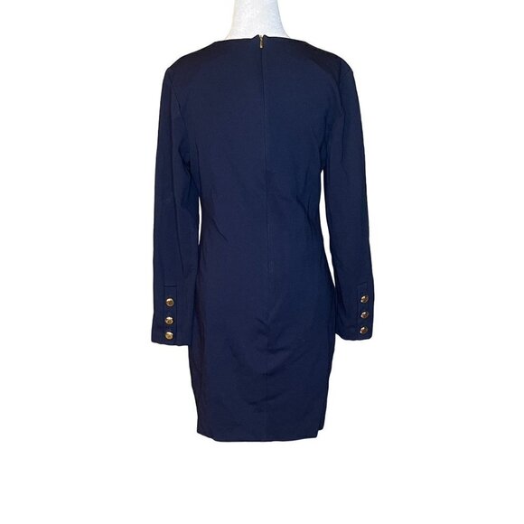 Trina Turk Shriaz Dress in Blue 8 Womens Office Shift - Picture 8 of 12